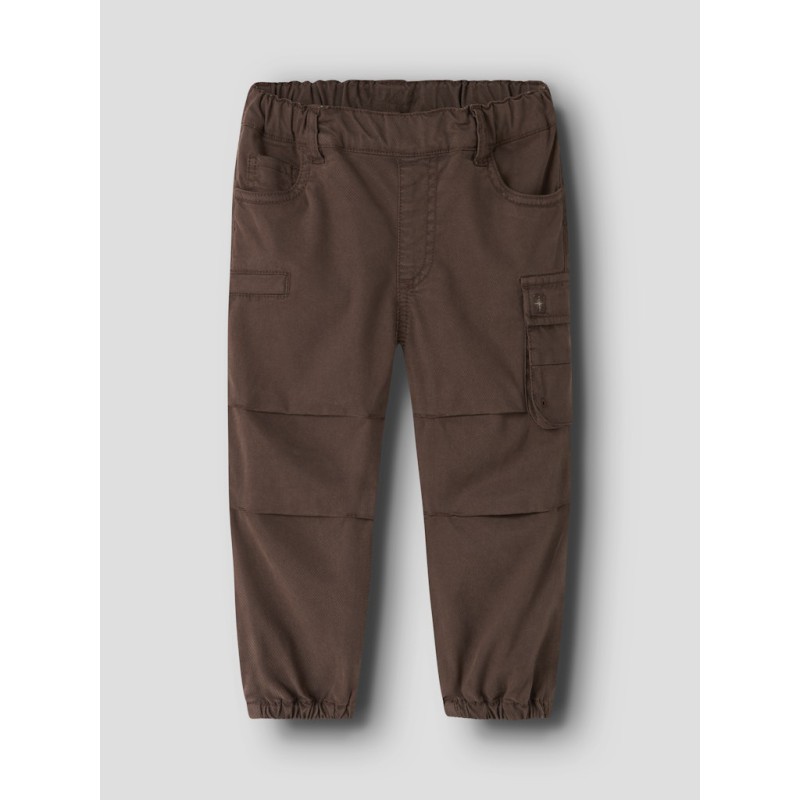 NAME IT Mini Jog cargo bukser - Chestnut