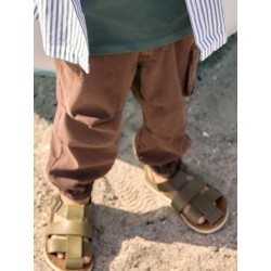NAME IT Mini Jog cargo bukser - Chestnut