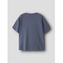NAME IT Kids Julix Stitch kortærmet T-shirt - Vintage Indigo