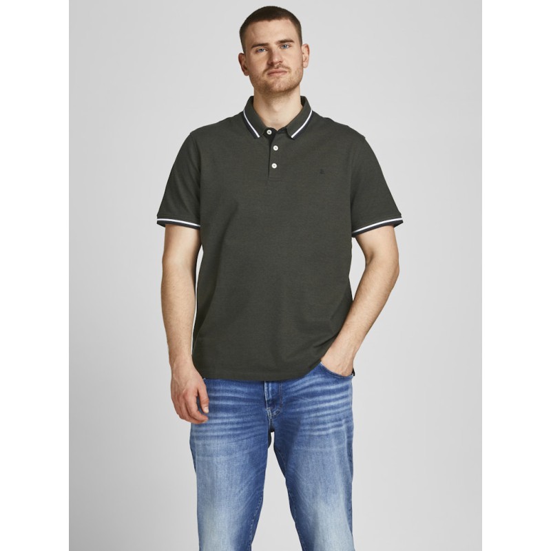 JACK & JONES PLUS Paulos Polo - Forest Night