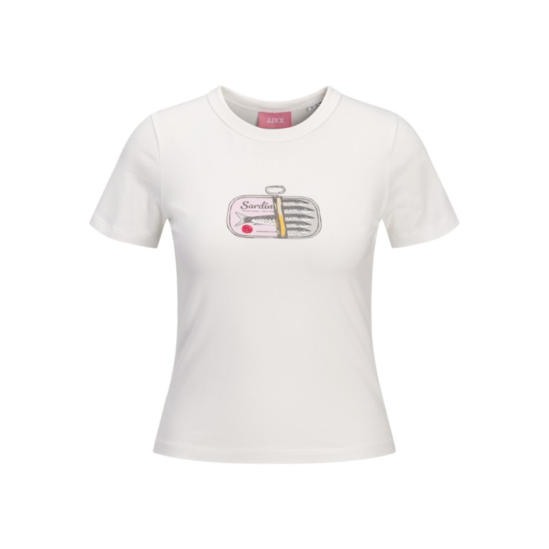 JJXX Gigi kortærmet T-shirt - Cloud Dancer