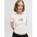 JJXX Gigi kortærmet T-shirt - Cloud Dancer