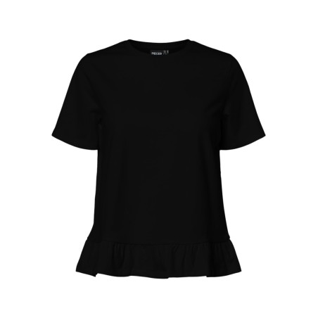 PIECES Disso kortærmet T-shirt - Sort
