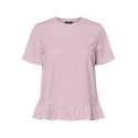 PIECES Disso kortærmet T-shirt - Roseate Spoonbill