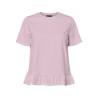 PIECES Disso kortærmet T-shirt - Roseate Spoonbill