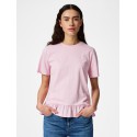 PIECES Disso kortærmet T-shirt - Roseate Spoonbill