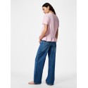 PIECES Disso kortærmet T-shirt - Roseate Spoonbill