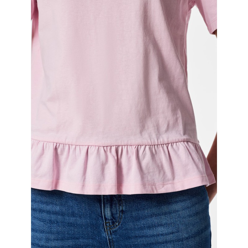 PIECES Disso kortærmet T-shirt - Roseate Spoonbill
