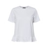 PIECES Disso kortærmet T-shirt - Bright White