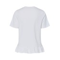 PIECES Disso kortærmet T-shirt - Bright White