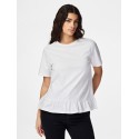 PIECES Disso kortærmet T-shirt - Bright White