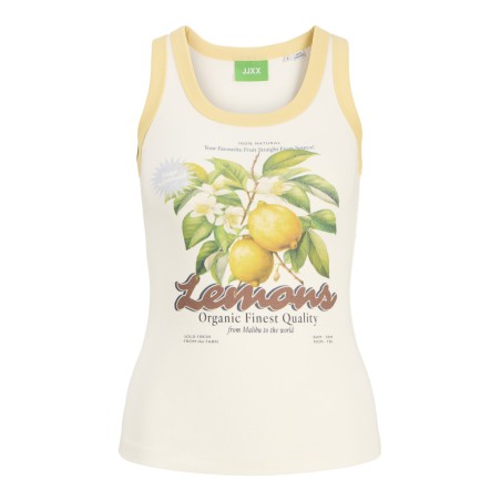 JJXX Hilda Print Tanktop - Vanilla Ice / Lemon
