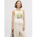 JJXX Hilda Print Tanktop - Vanilla Ice / Lemon