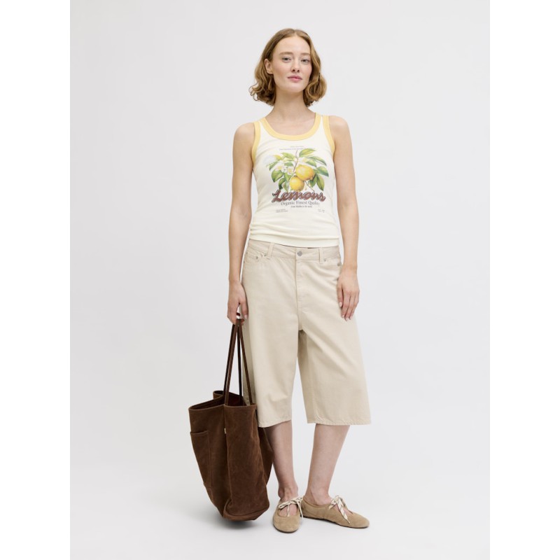 JJXX Hilda Print Tanktop - Vanilla Ice / Lemon