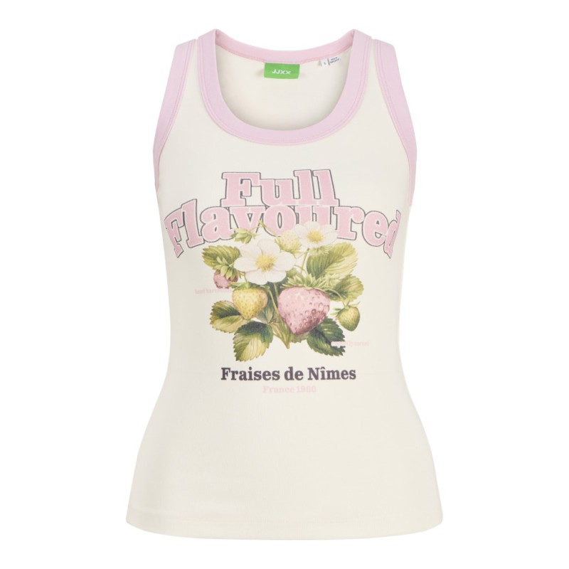 JJXX Hilda Print Tanktop - Vanilla Ice / Full Flavoured