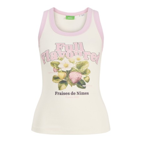 JJXX Hilda Print Tanktop - Vanilla Ice / Full Flavoured