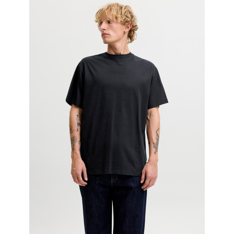 JACK & JONES Organic relaxed kortærmet T-shirt - Sort