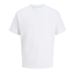 JACK & JONES Organic relaxed kortærmet T-shirt - Bright White