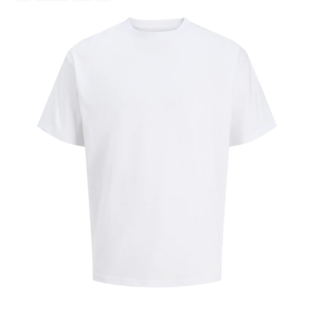 JACK & JONES Organic relaxed kortærmet T-shirt - Bright White