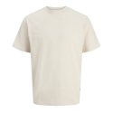 JACK & JONES Organic relaxed kortærmet T-shirt - Moonbeam
