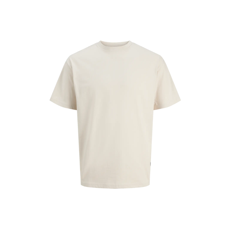 JACK & JONES Organic relaxed kortærmet T-shirt - Moonbeam
