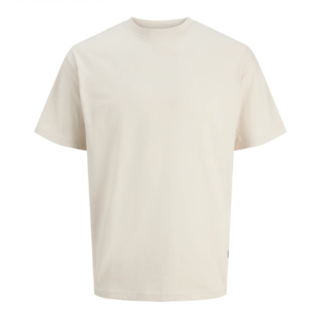 JACK & JONES Organic relaxed kortærmet T-shirt - Moonbeam