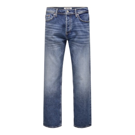 ONLY & SONS Edge Performance denim jeans - Dark Medium Blue Denim