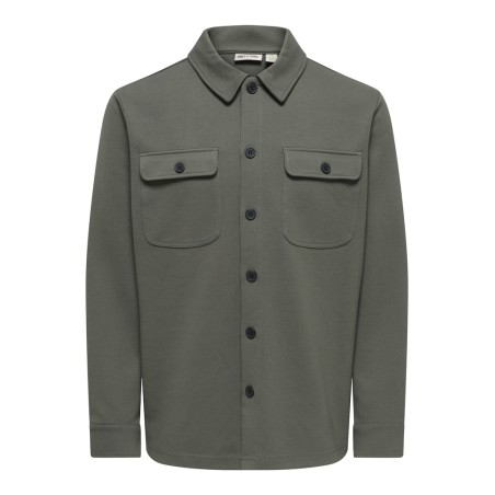ONLY & SONS Kodyl Sweat Overshirt - Beluga