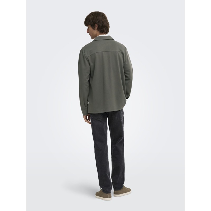 ONLY & SONS Kodyl Sweat Overshirt - Beluga