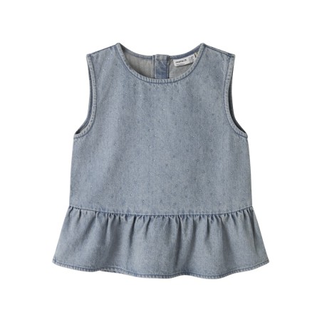 NAME IT Kids Rain denim top - Special Blue Grey Denim