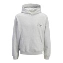 JACK & JONES JUNIOR Norrebro Typo Hoodie - White Melange