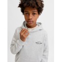 JACK & JONES JUNIOR Norrebro Typo Hoodie - White Melange