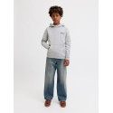 JACK & JONES JUNIOR Norrebro Typo Hoodie - White Melange