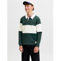 JACK & JONES Junior Frederiksberg sweat polo - Pine Grove