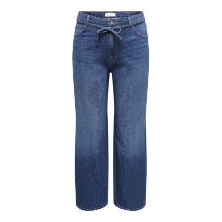 ONLY CARMAKOMA Anna mellem talje denim jeans - Dark Blue Denim