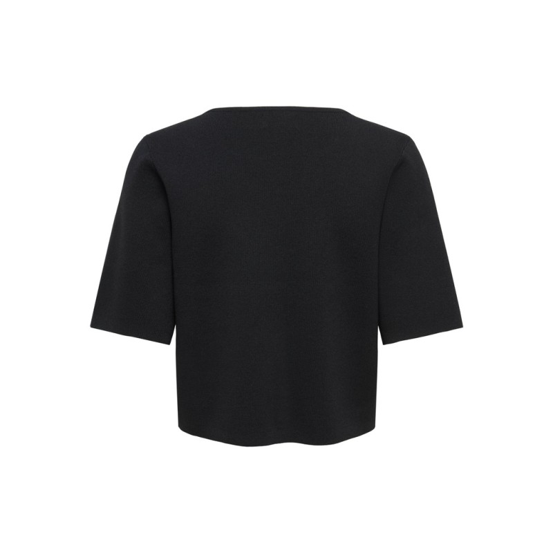 JDY Astra 3/4 ærmet cardigan - Sort