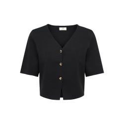 JDY Astra 3/4 ærmet cardigan - Sort