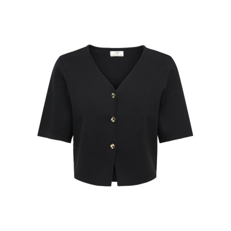JDY Astra 3/4 ærmet cardigan - Sort