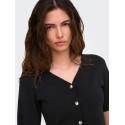 JDY Astra 3/4 ærmet cardigan - Sort