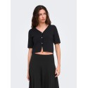 JDY Astra 3/4 ærmet cardigan - Sort