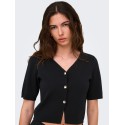 JDY Astra 3/4 ærmet cardigan - Sort