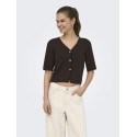 JDY Astra 3/4 ærmet cardigan - Coffee Bean