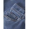 NAME IT Mini Rose brede printet jeans - Medium Blue Denim
