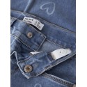 NAME IT Mini Rose brede printet jeans - Medium Blue Denim