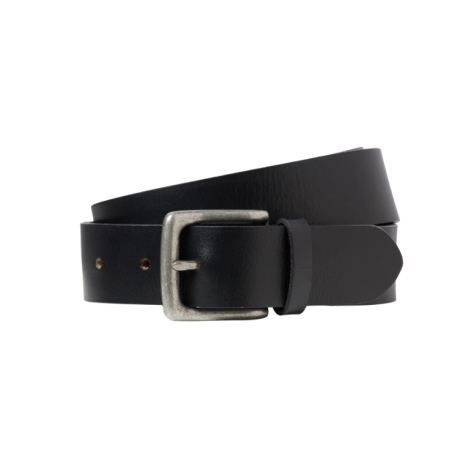 JACK & JONES Soul læder bælte - Sort