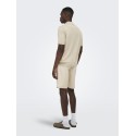 ONLY & SONS Loui Regular Strik Polo - Oatmeal Melange