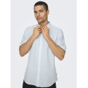 ONLY & SONS Caiden S/S Hør Skjorte - Cashmere Blue