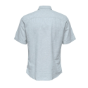 ONLY & SONS Caiden S/S Hør Skjorte - Cashmere Blue