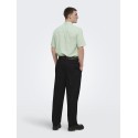 ONLY & SONS Caiden S/S Hør Skjorte - Quiet Green
