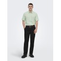 ONLY & SONS Caiden S/S Hør Skjorte - Quiet Green